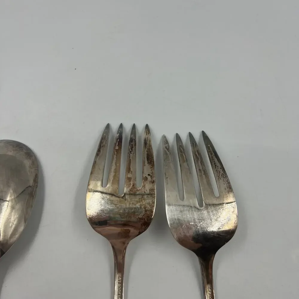 Vintage American Rogers Premier Stainless Flatware Set Chapel Hill‎ 28 Pieces